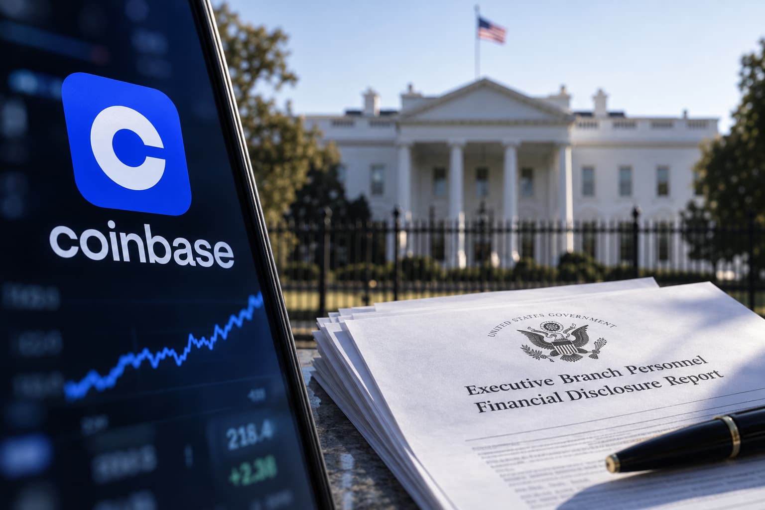 白宫顾问财务披露显示持有Coinbase股票