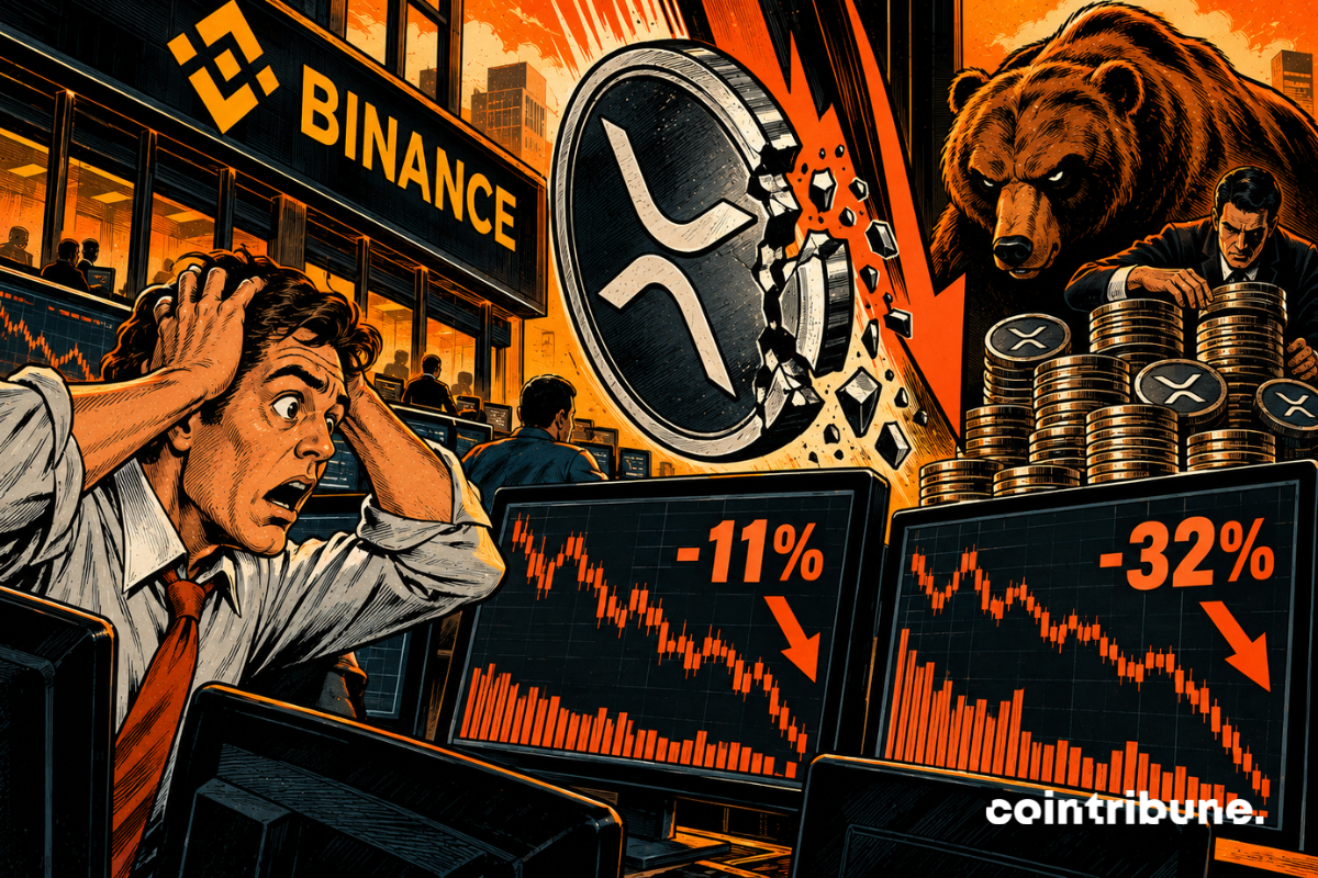 币安XRP杠杆资金枯竭，抛售压力加剧