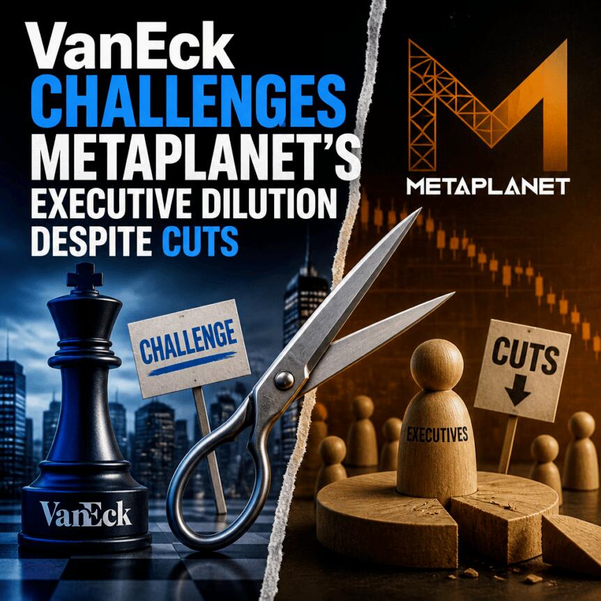 VanEck挑战Metaplanet高管稀释论，尽管存在削减措施