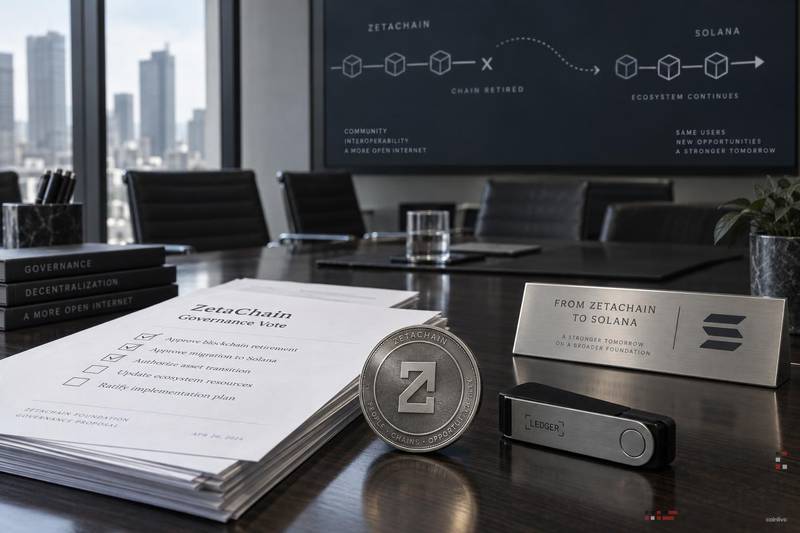 ZetaChain 投票通过区块链退役计划，ZETA 将迁移至 Solana