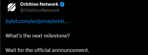 Orbition Network挖矿更新：路线图临近上线与价格