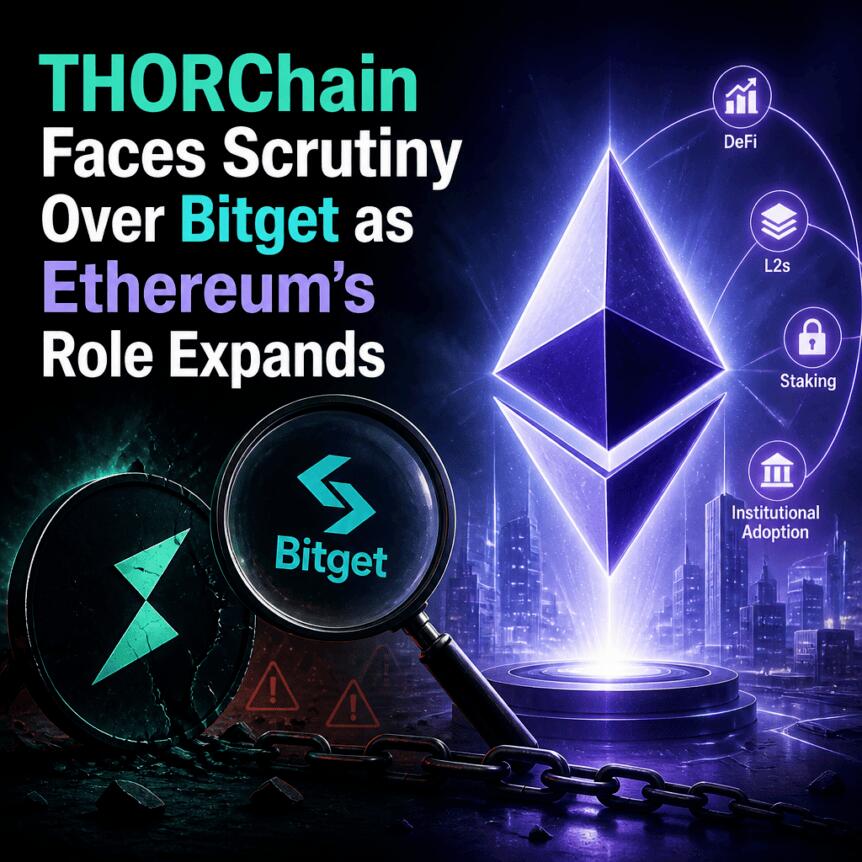随着以太坊角色扩展，THORChain因与Bitget的关系面临审查