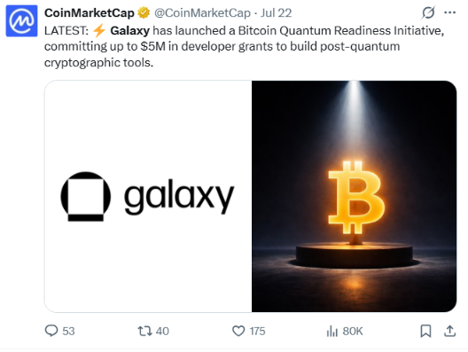 比特币是否具备量子安全性？BTC托管方不再等待验证