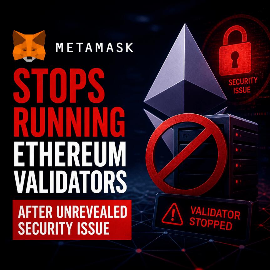 MetaMask在安全漏洞曝光后停止运行以太坊验证节点