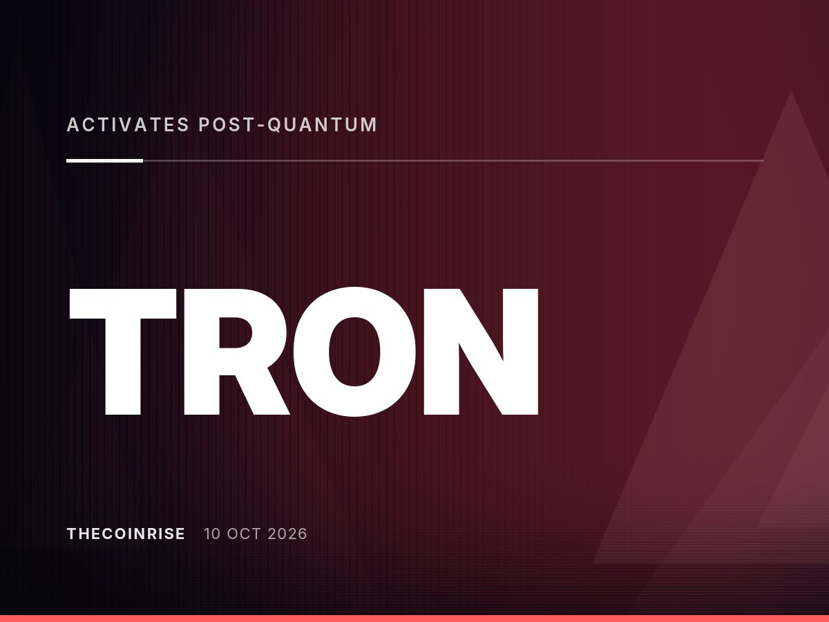 Tron在Nile测试网启用后量子密码学，孙宇晨称主网将是下一步