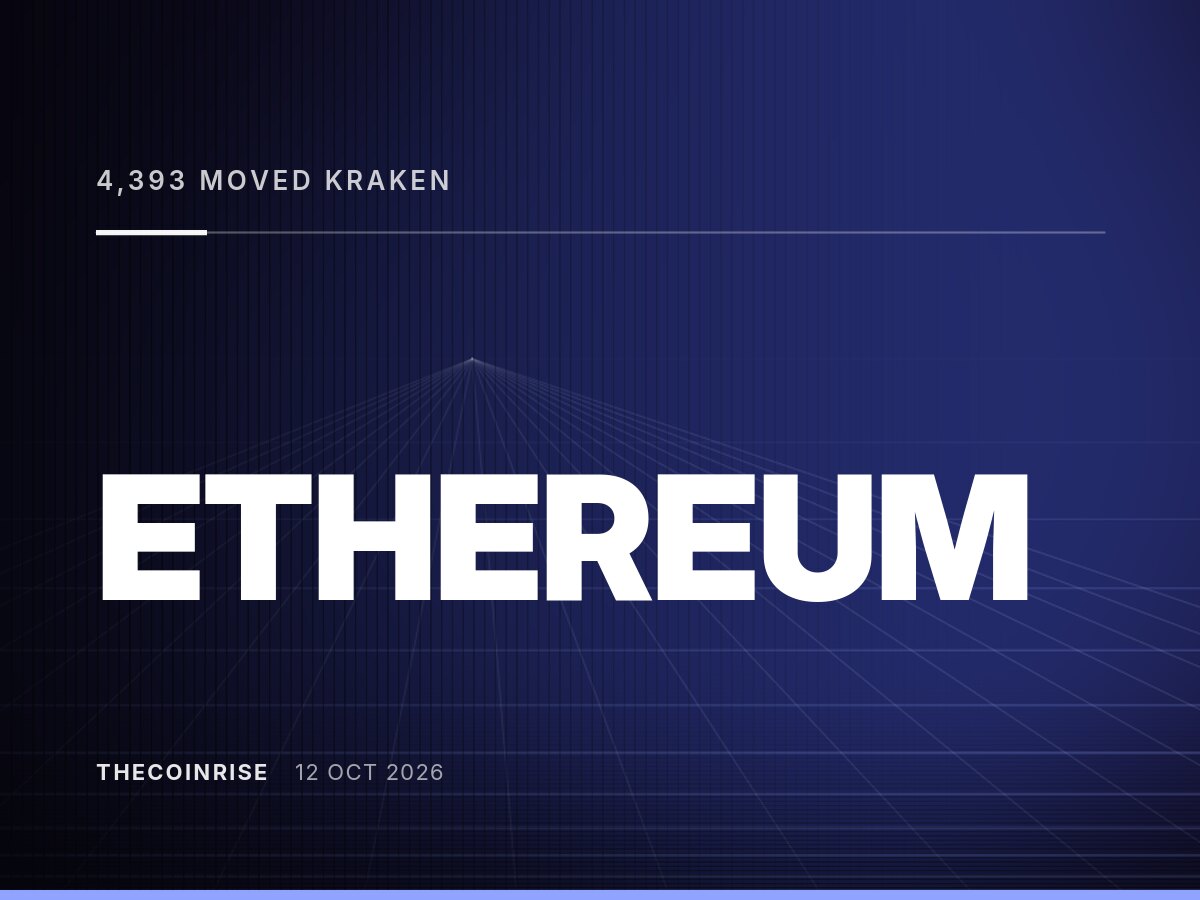 4,393 ETH从与以太坊基金会相关的钱包转入Kraken