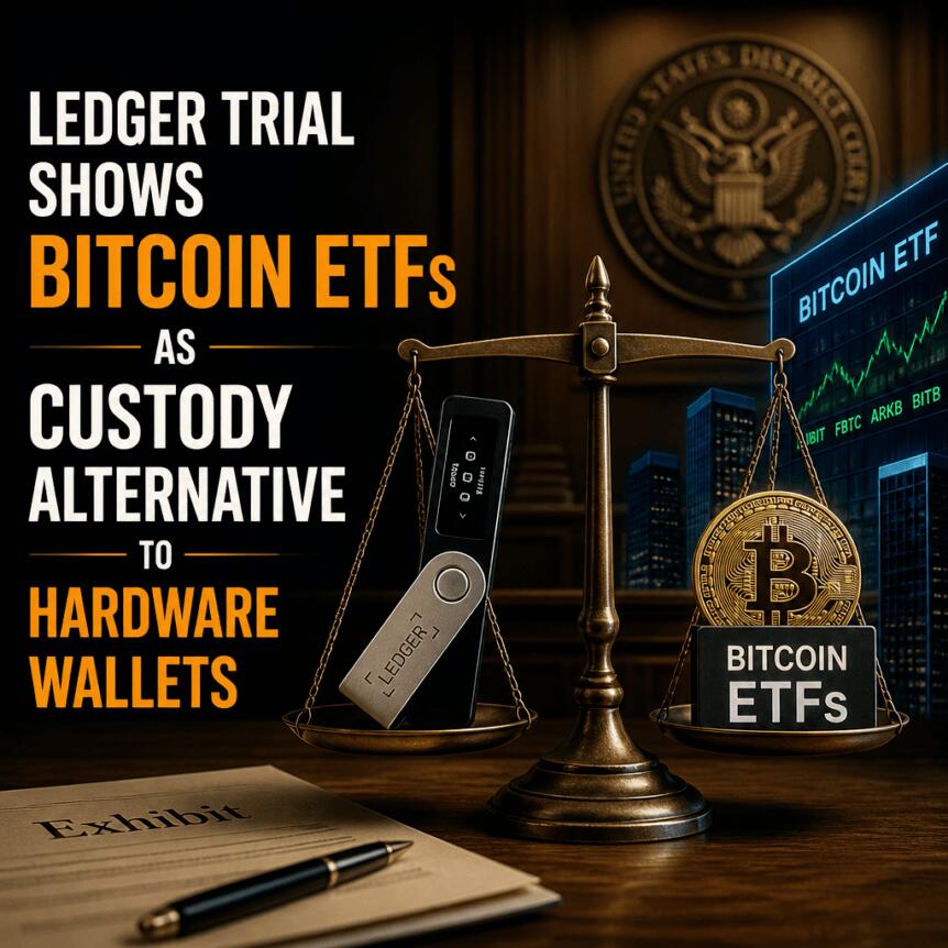 账本试算表显示比特币ETF可作为硬件钱包的托管替代方案