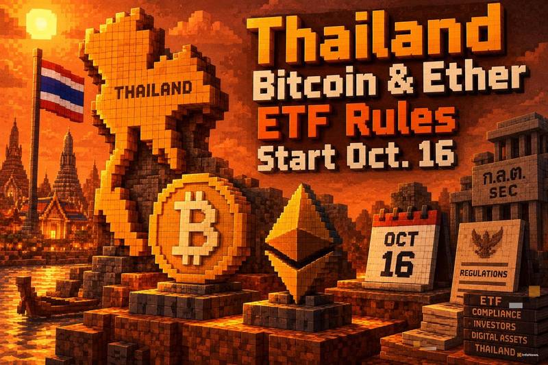 泰国比特币与以太坊ETF规则将于10月16日起生效