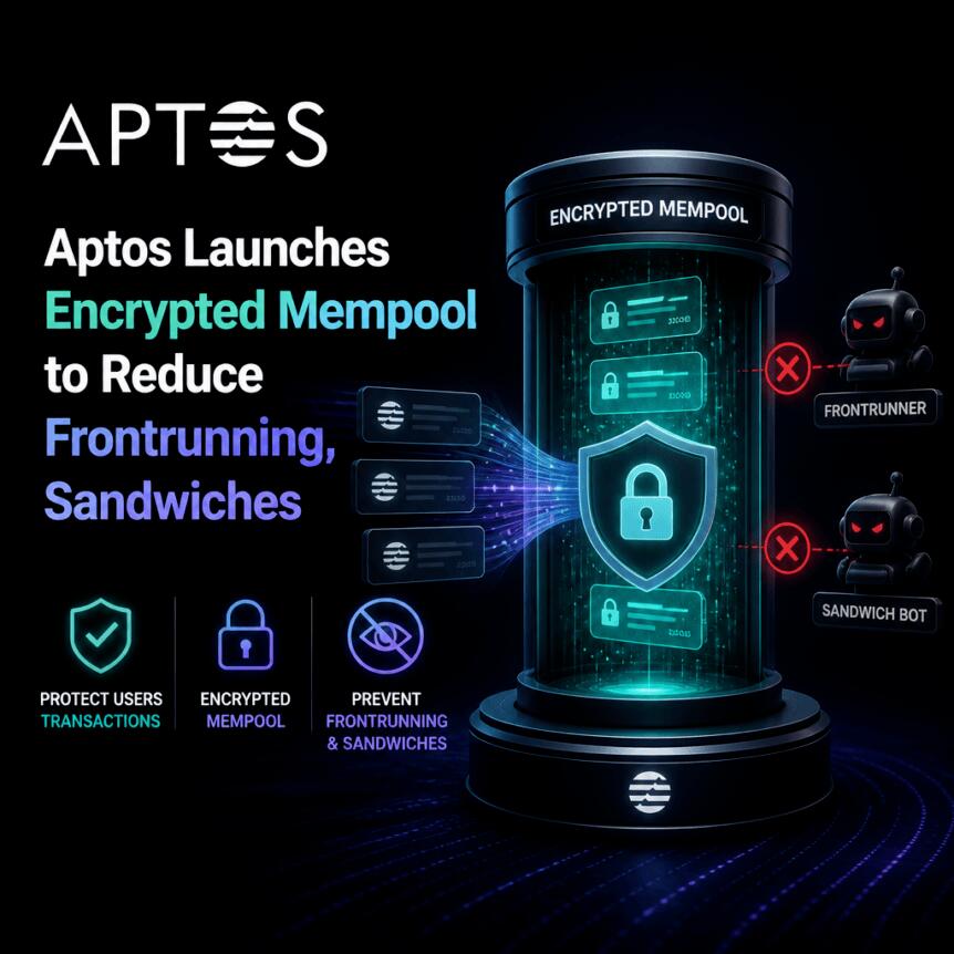 Aptos推出加密内存池，减少抢跑和三明治攻击