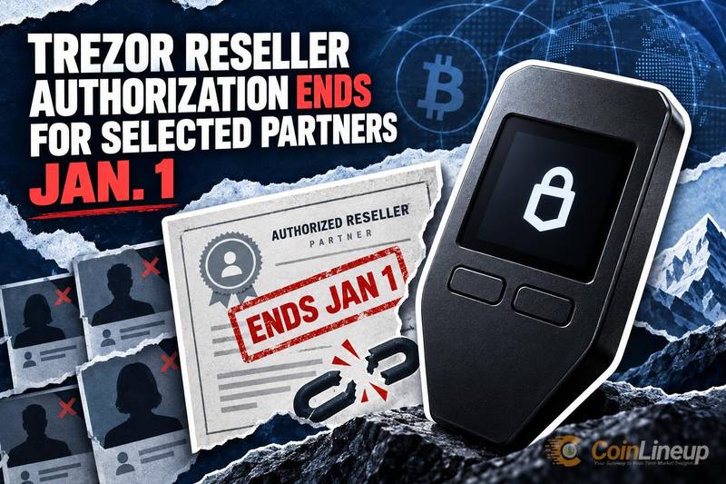 Trezor 授权经销商资格将于1月1日终止，仅限部分合作伙伴