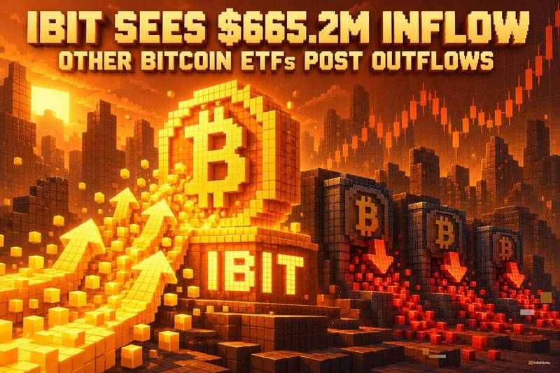 IBIT吸引6.652亿美元资金流入，其他比特币ETF出现资金流出