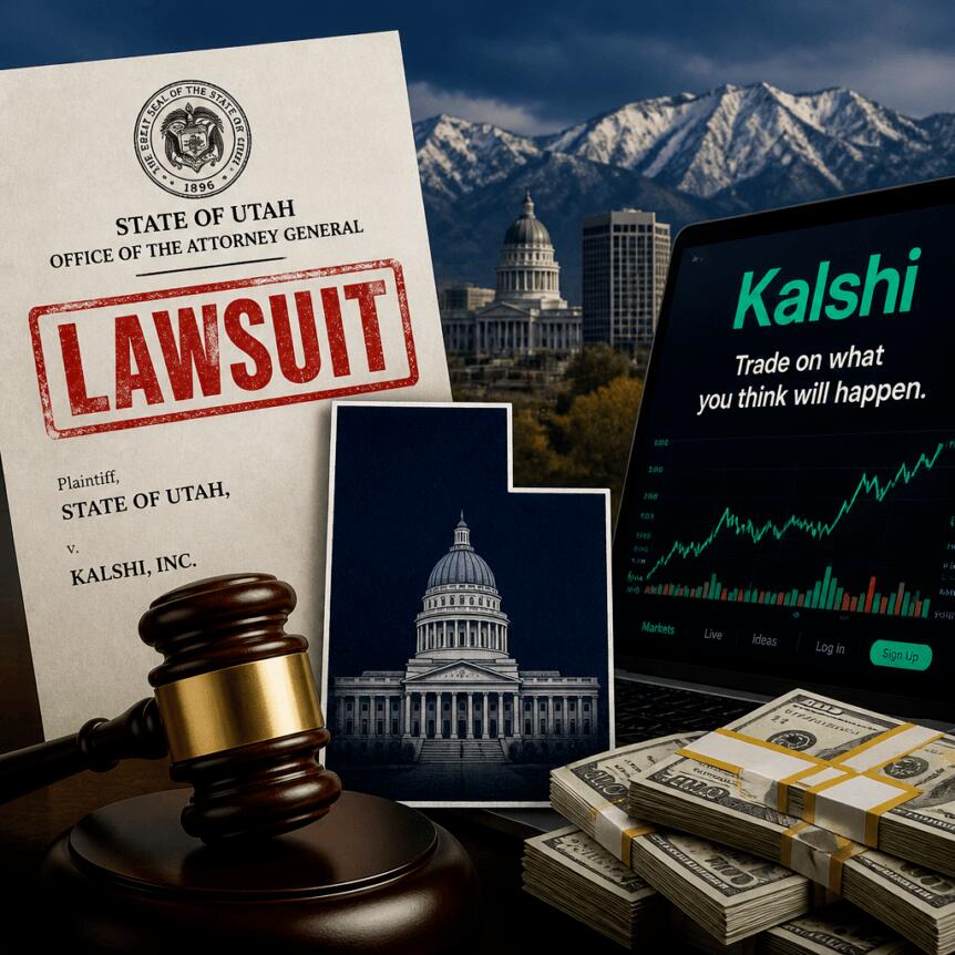 犹他州总检察长起诉Kalshi，就预测市场利润寻求赔偿