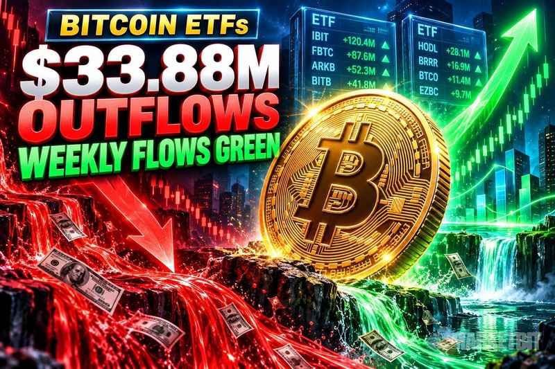 比特币ETF单日净流出3388万美元，但周度资金流入仍保持正值